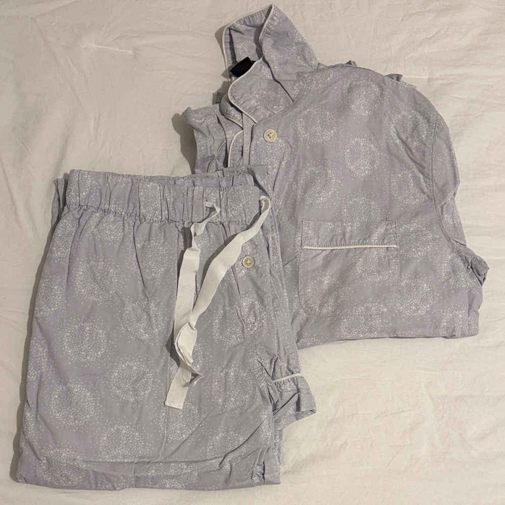 J. Crew Light Blue Pajama Set
